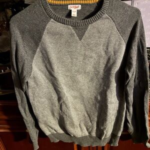 Cat & Jack Two-Tone Gray Crewneck Sweater 16